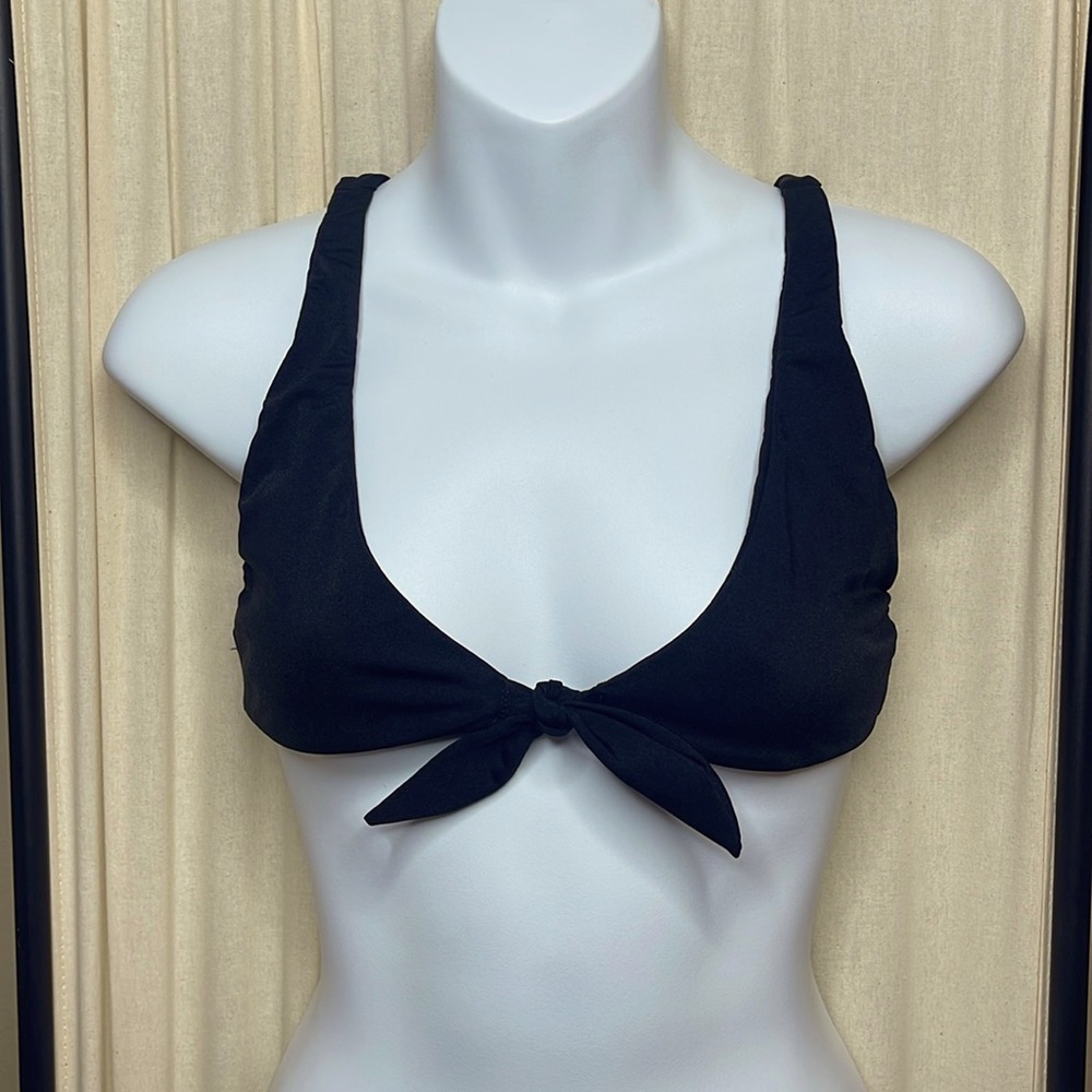 CHERI BLACK SWIM BIKINI TOP SIZE SMALL